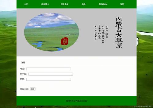 內(nèi)蒙古旅游網(wǎng)頁設(shè)計(jì)與開發(fā)實(shí)戰(zhàn) HTML5、CSS、JS實(shí)例教程與項(xiàng)目策劃咨詢